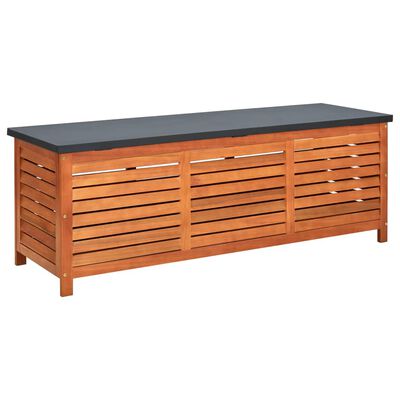 vidaXL Patio Storage Box 59.1"x19.7"x21.7" Solid Eucalyptus Wood