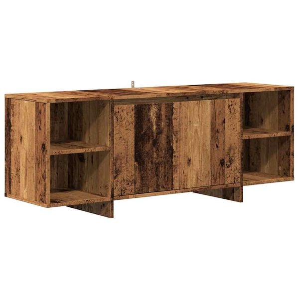 vidaXL TV Cabinet Old Wood 51.2x13.8x19.7" Engineered Wood