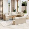 vidaXL Garden Sofa Set Beige