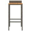 vidaXL Bar Stool Set of 2 Grey