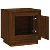 vidaXL Bedside Cabinet Set of 2 Brown Oak Engineered Wood Medium