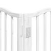 vidaXL Dog Gate Set of 12 White Poplar wood 236.2 in, 12 panels