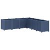 vidaXL Garden Planter Blue Grey Polypropylene Large Modular