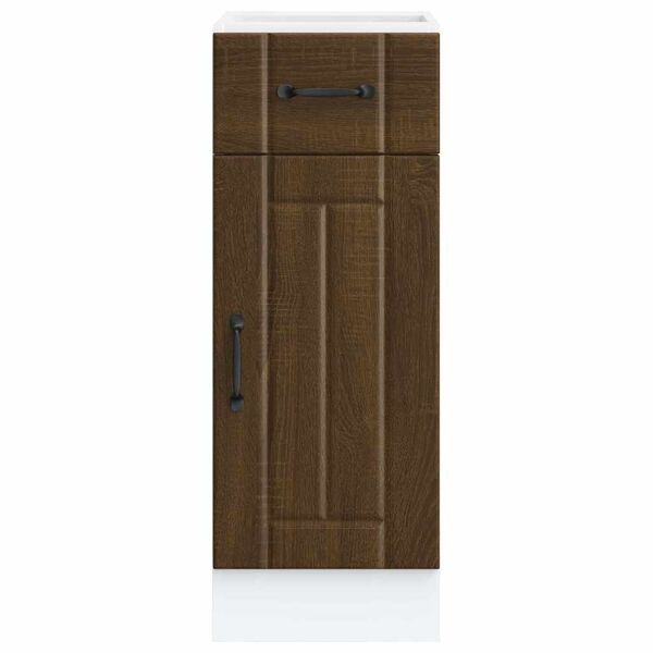 vidaXL Kitchen Base Cabinet Brown oak Engineered wood