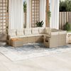 vidaXL Garden Sofa Set Beige