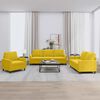 vidaXL Sofa Set Yellow Velvet (100% polyester), metal, textilene, plywood