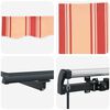 vidaXL Retractable Awning yellow and orange 157.48" x 118.11" fabric