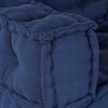 vidaXL Modular Sofa 3 pcs Indigo 55.12 x 27.56 x 14.17 in Fabric