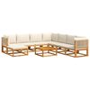 vidaXL Garden Sofa Set Beige, Cream White