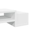 vidaXL Monitor Stand with Storage White 39.4x10.6x5.9" Engineered Wood