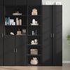 vidaXL Highboard Black Engineered wood Tall Highboard Rectangular