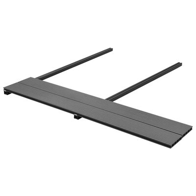 vidaXL WPC Decking Boards with Accessories 107.6 ft² 7.2' Gray