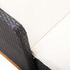 vidaXL Sun Lounger Black Poly rattan Large Adjustable Armrests