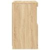 vidaXL Sideboard Sonoma oak Engineered wood, glass Compact Sideboard