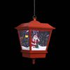 vidaXL Christmas Hanging Lamp Red PVC, metal Medium