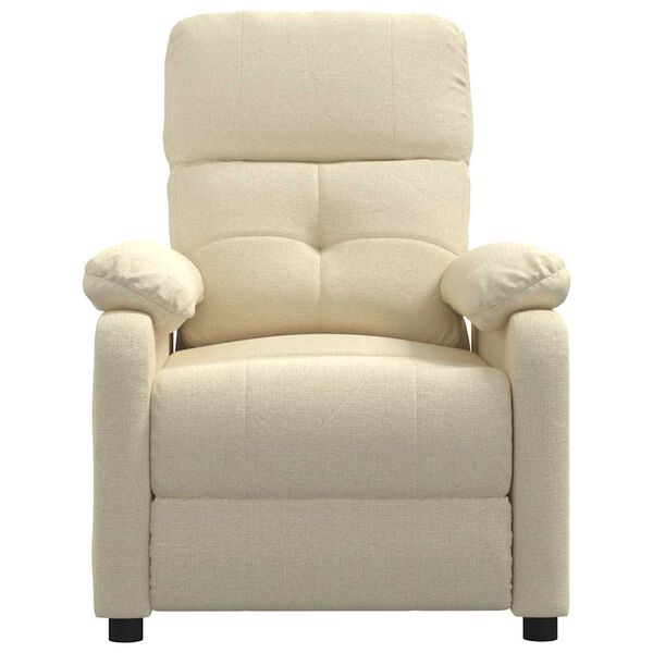 vidaXL Recliner Cream Fabric
