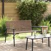 vidaXL Garden Chair Black 113 x 79 x 75cm poly rattan