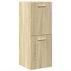 vidaXL Bathroom Furniture Set Sonoma Oak Engineered Wood Medium