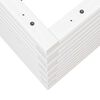 vidaXL Garden Planter White Solid Pine wood 27.6x27.6x18.1 in Durable