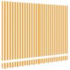 vidaXL Awning Replacement Fabric Yellow and White 129.92 x 76.77 in