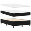 vidaXL Box Spring Bed with Mattress Black 47.24 x 78.74 in Fabric