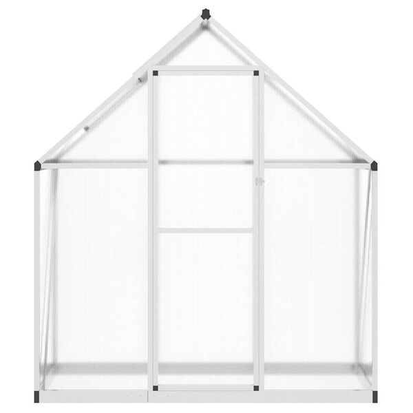 vidaXL Greenhouse Silver and Transparent