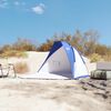 vidaXL Beach Tent Azure Blue 105.5x87.8x49.2" 185T Polyester