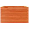vidaXL Patio Planter Wax Brown 31.5x31.5x17.9" Solid Wood Pine