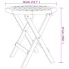 vidaXL Bistro Table Natural wood Solid acacia wood Small Folding