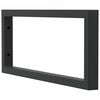vidaXL Shelf Brackets for Washbasin 2 pcs Black Rectangular Steel