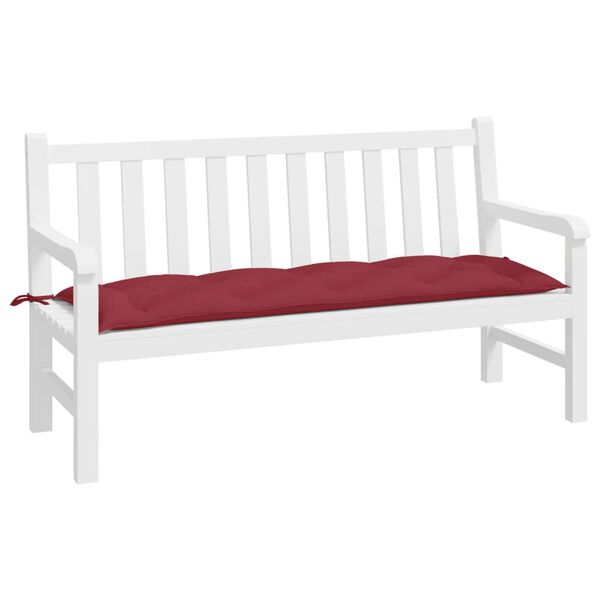 vidaXL Garden Bench Cushion Wine red Oxford fabric (100% polyester)