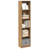 vidaXL Bookcase Artisian Oak Engineered Wood Tall Bookcase Rectangular