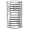 vidaXL Garden Planter Silver Powder-coated steel Medium Durable