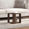 vidaXL Coffee Table Brown Oak Engineered Wood 12.6 in x 12.6 in x 11.8 in