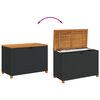 vidaXL Garden Storage Box Black and Brown