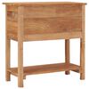 vidaXL Sideboard Natural Teak Solid Teak wood 30.7 x 13.8 x 31.5 in