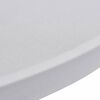 vidaXL Table Cover Set of 2 White 90% Polyester, 10% Elastane Ø 23.6 in