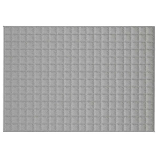 vidaXL Weighted Blanket Grey 100% Cotton Twin Weighted Blanket