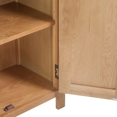 vidaXL Sideboard Solid Oak Wood 27.6"x13.8"x29.5" Brown