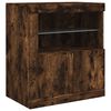 vidaXL Sideboard with LED Lights Smoked Oak 71.5"x14.6"x26.4"