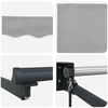 vidaXL Retractable Awning Manual Light Grey 137.80 x 98.43 in
