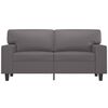 vidaXL 2-seater Sofa Grey Faux leather 2-Seater Chic Design