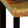 vidaXL Bar Table Multicolored with black legs Reclaimed wood and steel