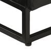 vidaXL TV Cabinet Black Solid Mango Wood and Iron 43.3 x 11.8 x 15.7 in