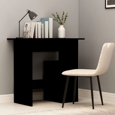 vidaXL Desk Black 31.5"x17.7"x29.1" Engineered Wood