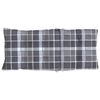 vidaXL Highback Chair Cushion Set of 6 Grey Check Pattern