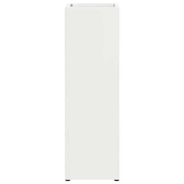 vidaXL Umbrella Stand White 15.5 x 15.5 x 49 cm Metal