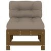 vidaXL Middle Sofa Honey brown