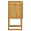 vidaXL Bathroom Cabinet Natural Teak Solid Teak Wood Medium