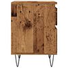 vidaXL Bedside Cabinet Set of 2 Old wood Engineered wood, metal Medium